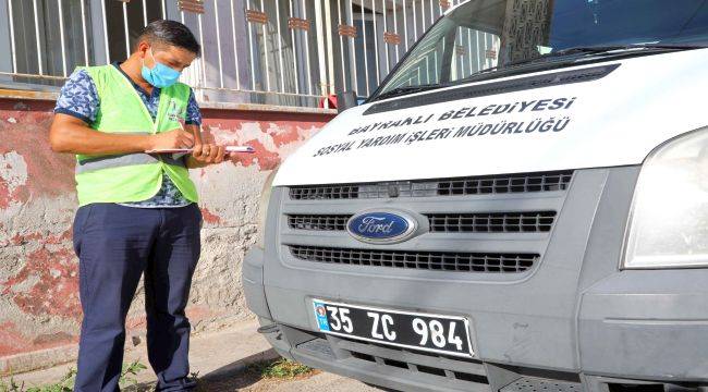 Bayraklı'da 74 aileye 150 kg et