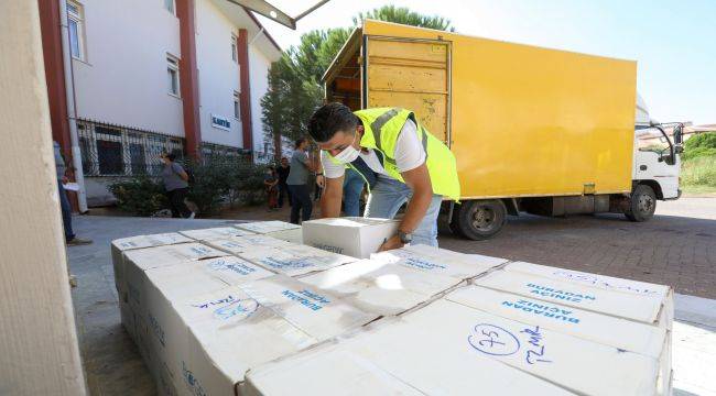 Bucalı öğrencilerin sağlığı için 100 tonluk hijyen desteği