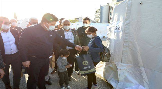 Buca Belediyesi'nden çadır kentte hijyen önlemleri