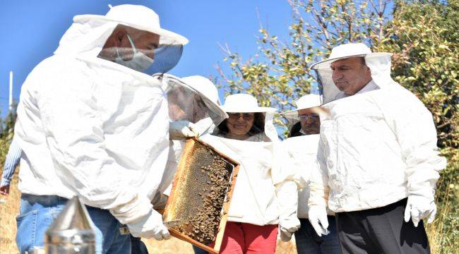 Bornova'da İlk Bal Sağımı Yapıldı