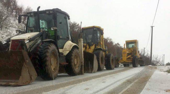 Aydın'da Kar İle Mücadele Devam Ediyor