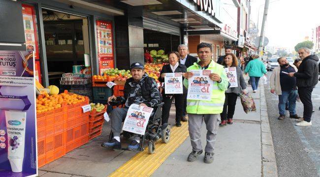 Narlıdere'de engelliler için empati yürüyüşü