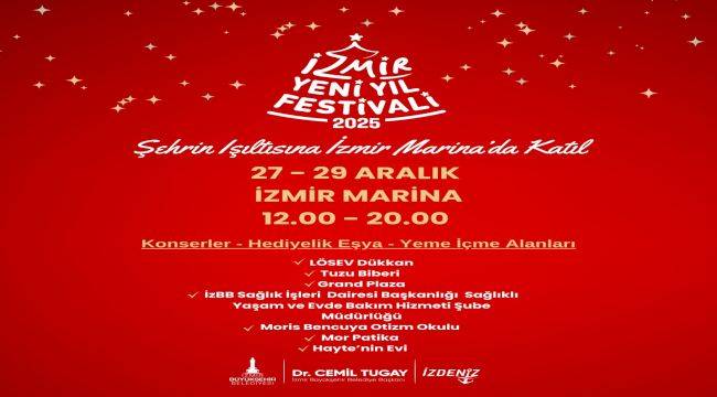  Yeni yıl heyecanı İzmir Marina'da